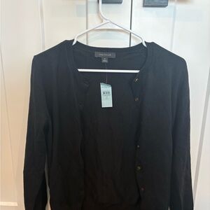 Ann Taylor Classic Black Knit Cardigan